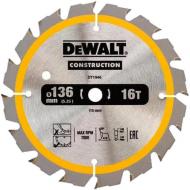 Пиляльний диск DEWALT Construction 136x30x1,7 Z16 DT1946